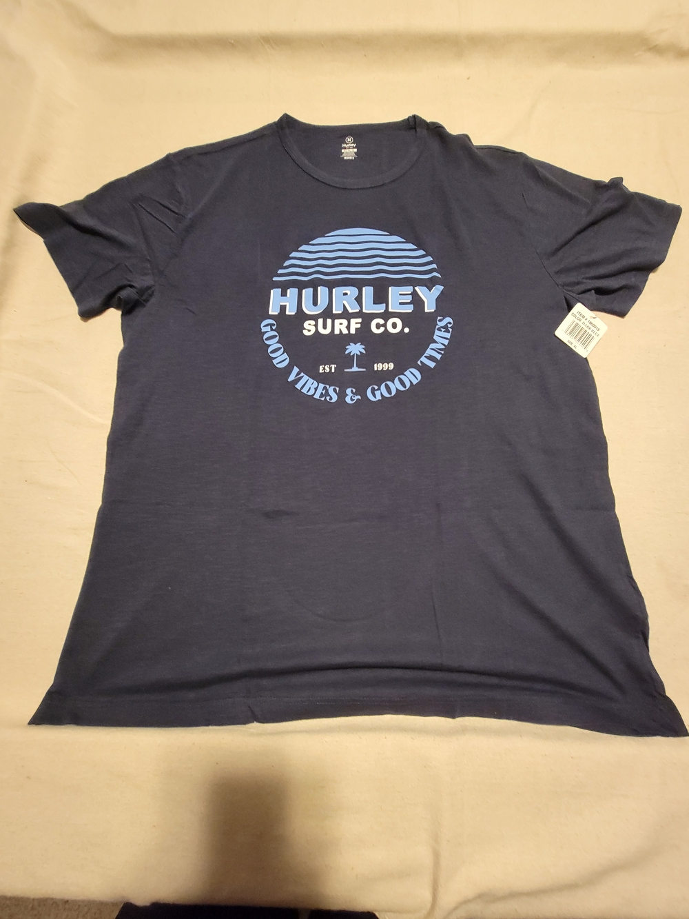Hurley Men’s Navy Blue Graphic Surf T-Shirt